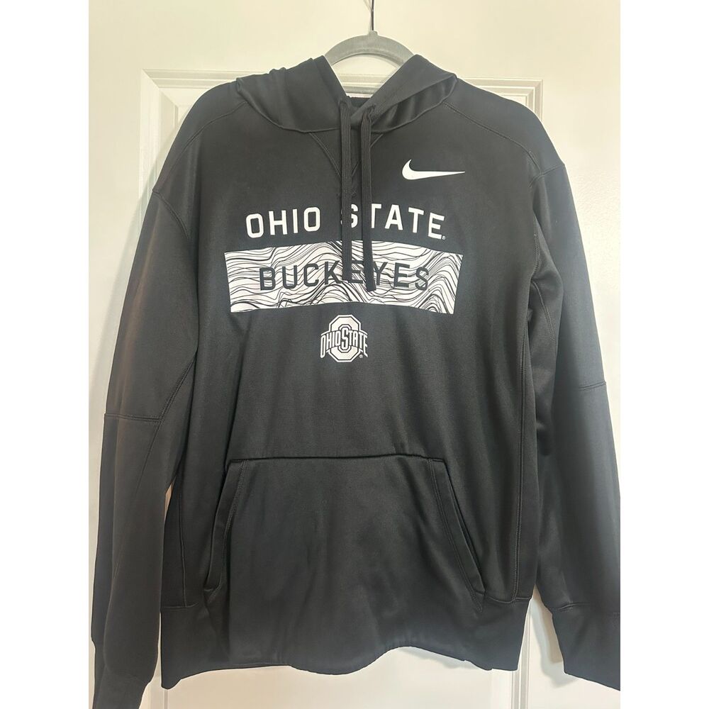 Nike Ohio State Buckeyes Men's Large Black Pullover Hoodie | OSU Football
